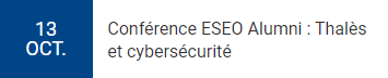 Conférence ESEO Alumni : Thalès et la cybersécurité