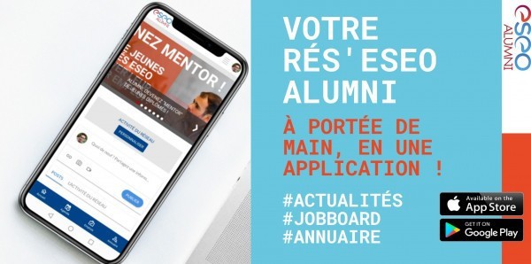 Téléchargez l'application mobile ESEO Alumni