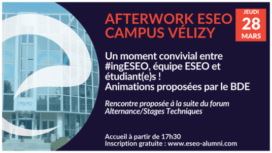 Afterwork Alumni et étudiant(e)s Vélizy !
