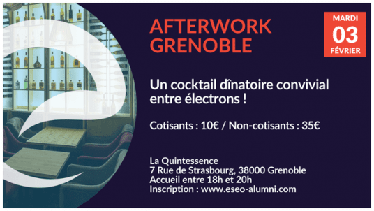 Afterwork dînatoire à Grenoble