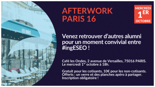 Afterwork alumni Paris 16